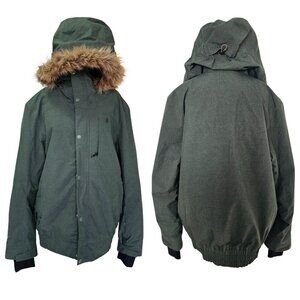 Men's Dark Green RipZone  Ski/Snowboarding Jacket, S L, Waterproof, Breathable